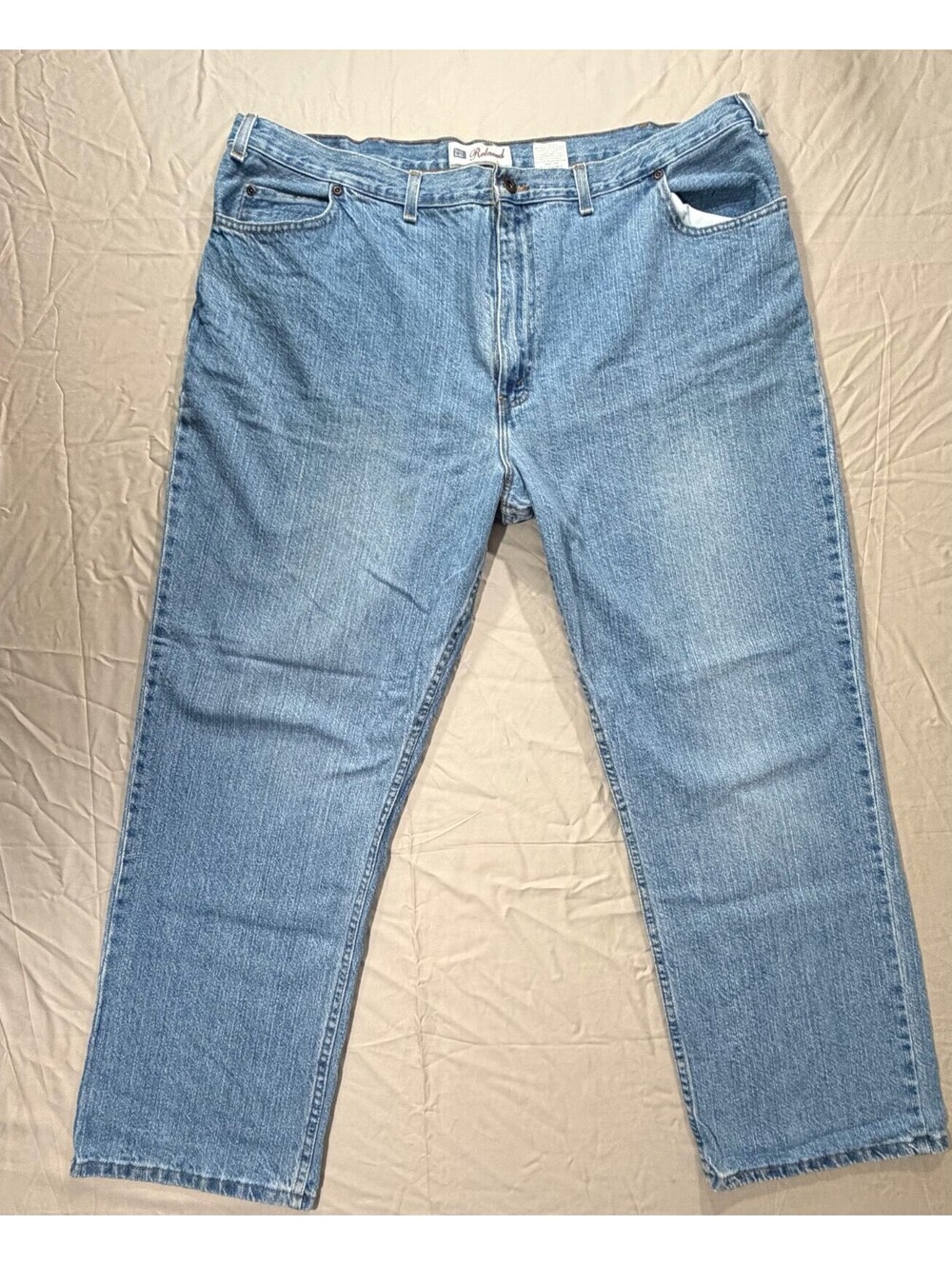Faded Glory Relaxed Men’s 44x30 Blue Jeans Made in USA 100% Cotton